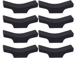 Lot de 8 repose-baguettes - repose-cuillère - fourchette, couteau - support pour baguettes - support pour vaisselle - décoration de table à manger - black