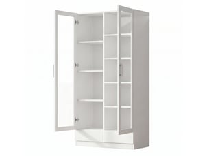 Bibliotheque coloris  blanc 7 étagère(s) BEAUNIV  - 40 cm x 160 cm