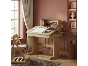Bureau enfant DESVIAE  80 cm coloris naturel