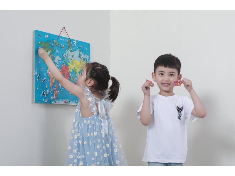  Tableau magnétique viga 44508 - carte du monde 2 en 1, 106 pièces 6971608445088 - Conforama D