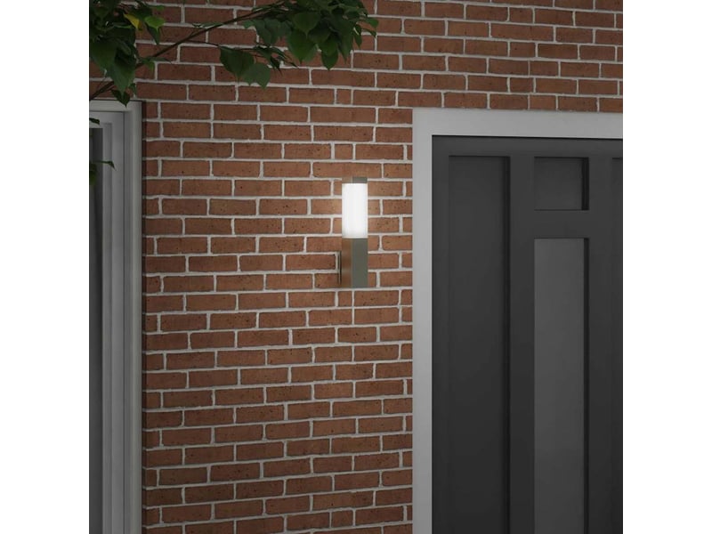 Applique murale extérieure argenté 10.5x6x33 cm shl38864 - Conforama C