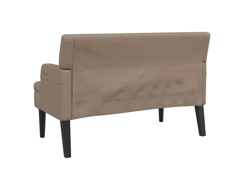  Canapé 2 places avec dossier cappuccino 112x65,5x75 cm similicuir  - Conforama E