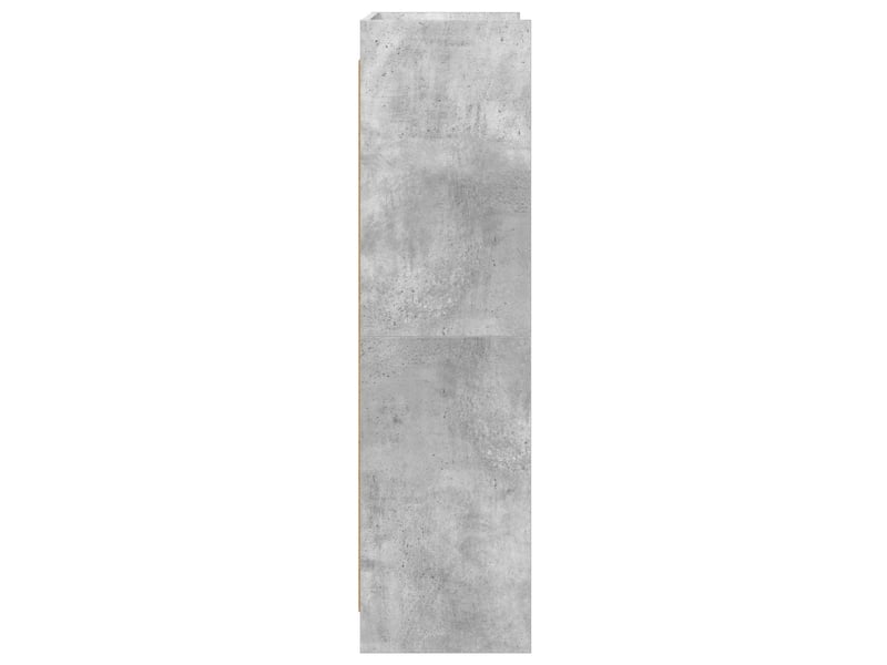  Bibliothèque, meuble de rangement salon gris béton 87,5 x 30 x 111 cm bois d'ingénierie  - Conforama E