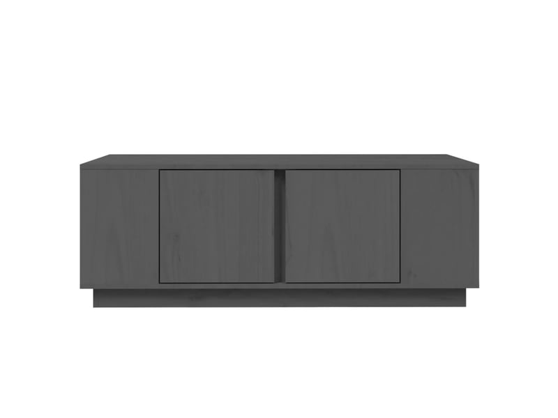  Table basse | table de salon gris 110x50x40 cm bois massif de pin shl3844  - Conforama E