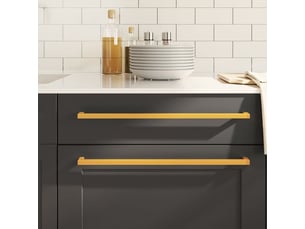 Poignées d'armoire, 10 pièces, dorées, en acier inoxydable