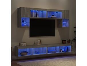 Meuble tv coloris gris 30.5 cm <strong></strong> <strong></strong>