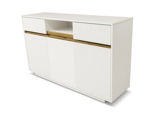 Buffet 3 porte(s)  2 tiroir(s) <strong>PANGIVO</strong> <strong>AB20877172W</strong> - 140 cm coloris blanc 