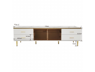 Meuble tv coloris blanc  <strong></strong>  <strong></strong>