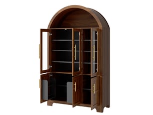 Buffet 6 porte(s)  0 tiroir(s) <strong>MEULVA</strong> <strong></strong> - 110 cm coloris bois foncé 