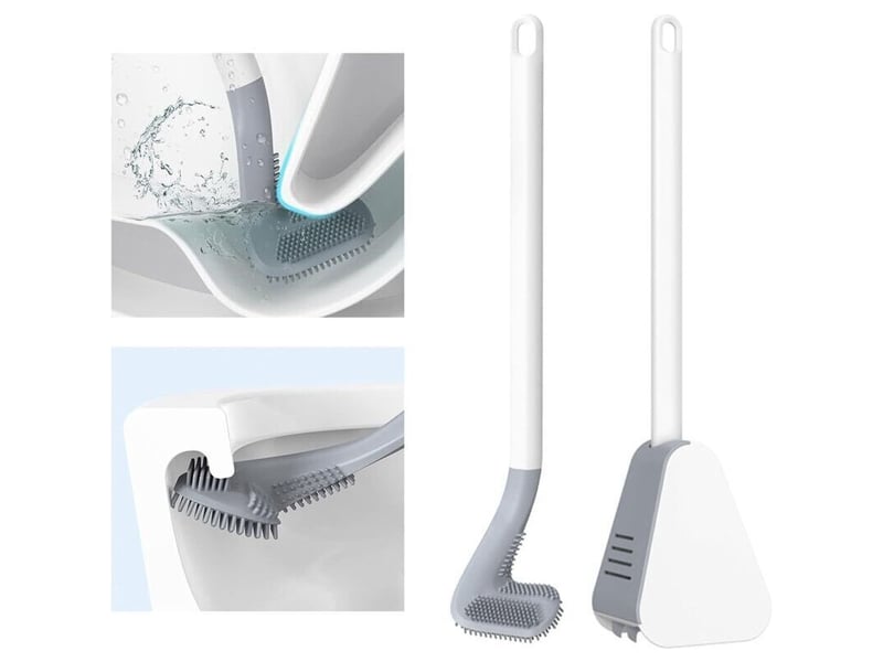  Brosse wc en silicone golf long handled toilet brush brosses wc et supports pour salle de bains blanche  - Conforama A