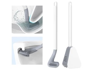 Brosse wc en silicone golf long handled toilet brush brosses wc et supports pour salle de bains blanche