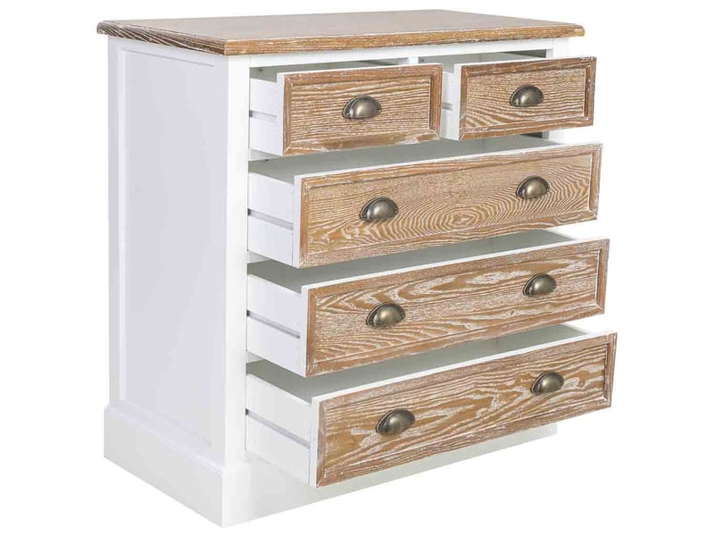  Commode en bois marron 80x40x80,5 cm h  - Conforama E