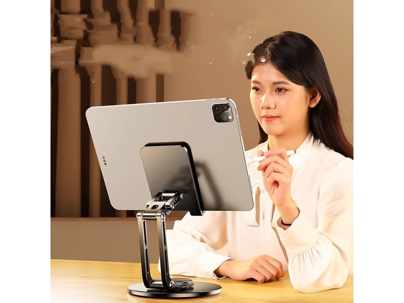 Support tablette réglable pour ipad – réglage sur quatre axes, noir - Conforama C