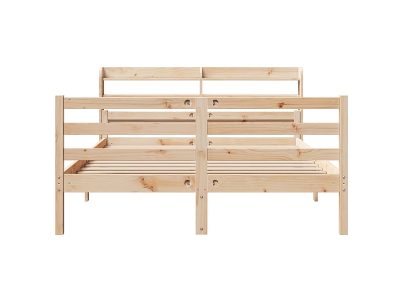  Lit double- lit adulte -  cadre de lit avec tête de lit sans matelas 150x200 cm  - Conforama C