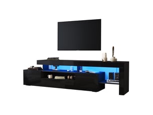 Meuble tv coloris noir 192 cm <strong>BEAOK</strong> <strong></strong>