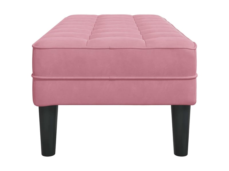Banc chambre, banc de lit rose 113x57x39 cm velours - Conforama E