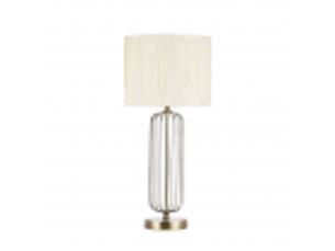 Lampe à poser fabrilamp mansonia e27 coloris cuir 66 x 30 x 30 cm