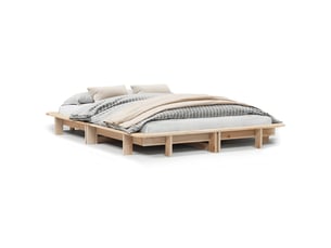 Lit 2 places 120x190cm    coloris marron