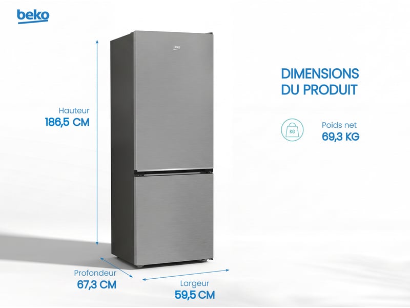 Réfrigérateur combiné (congél en bas)  - Conforama C