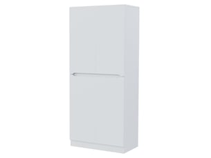 Armoire penderie 2 portes avec compartiments de rangement 70 x 40 x 170 cm