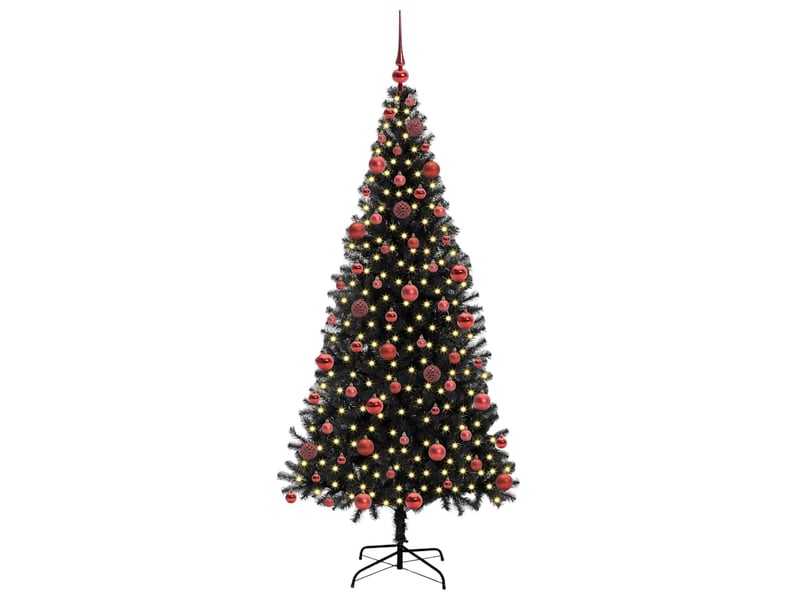  Sapin de noël - arbre de noël noir 180 cm pvc  - Conforama C