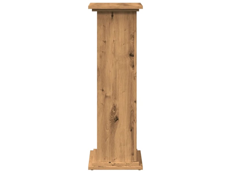  Piédestal avec rangement fonctionnel 31 x 30 x 90 cm design moderne trois niveaux en bois d'ingénierie chêne artisanal 02_0050538  - Conforama D