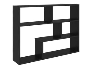 Étagère flottante, étagère suspendue montage mural chêne noir 95 x 20 x 69,5 cm cf42520