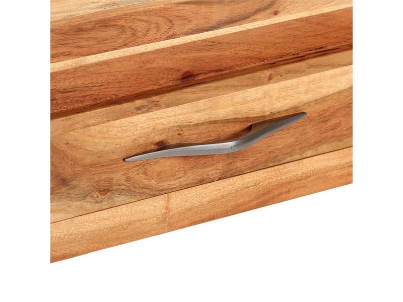  Table de chevet - table console 110x34x74 cm bois d'acacia massif  - Conforama C