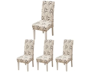 Lot de 4 housses de chaise pour salle à manger – simple et élégant