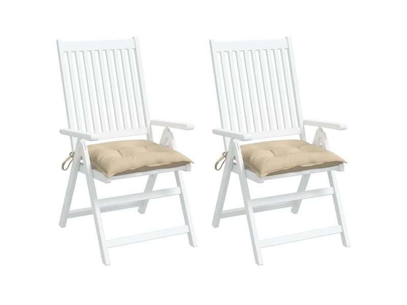 Lot de 2 coussins de palette, coussins de canapé beige 50x50x7 cm tissu oxford cf59486 - Conforama D
