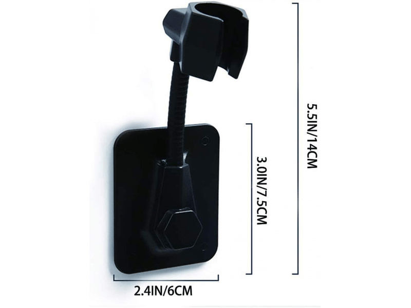  Support douchette mural support pour pommeau de douche réglable auto adhésif support douche plastique universel support de pommeau  - Conforama B