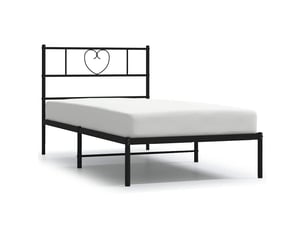 Lit simple 100x200 cm    coloris noir