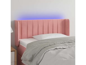 Tete de lit A poser largeur 93 cm rose