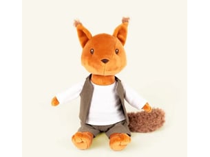 Peluche papa ecureuil 25cm