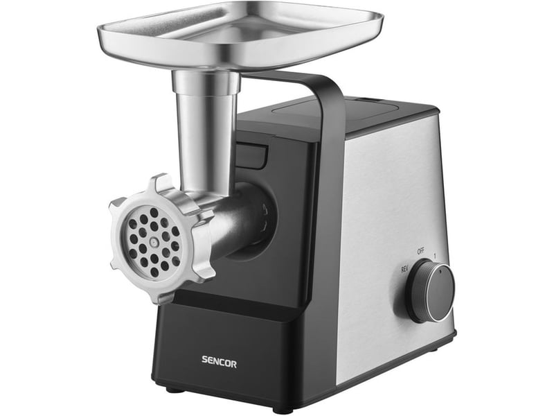  Hachoir electrique a viande 2100 w sencor smg 7400ss 3 grilles 358 mm accessoires saucisses kubbe 41023782 - Conforama C
