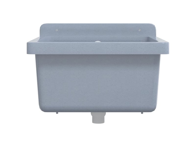  Lavabo pour montage murale gris 40x40x24 cm résine cf65682  - Conforama D