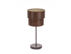 Lampe à poser fabrilamp smile e14 coloris marron oxyde 44 x 18 x 18 cm