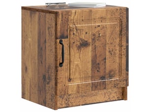 Table de chevet - cabinet de chevet - table de nuit bois ancien 43 x 34,5 x 47 cm