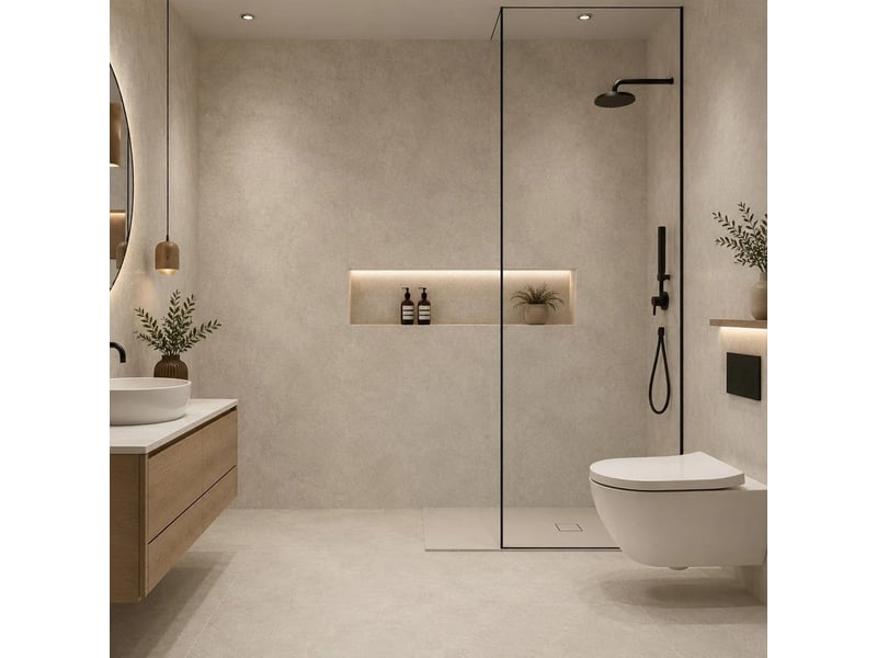 Carrelages adhésifs en pvc effet marbre 22 pièces divina home - beige - Conforama B