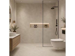 Carrelages adhésifs en pvc effet marbre 22 pièces divina home - beige