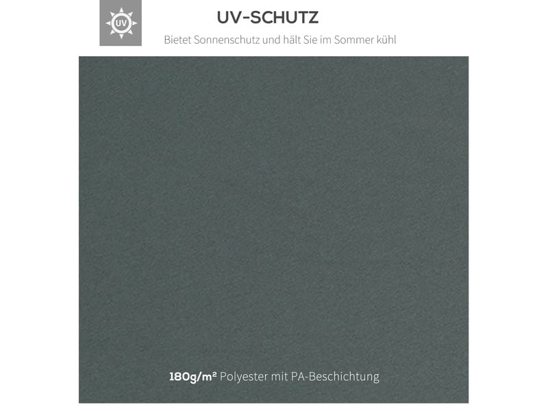  Toit de remplacement pour pavillon 3x3 m - polyester 180 gm² - déperlant - protection uv - 8 œillets 300x300x18cm - Conforama E