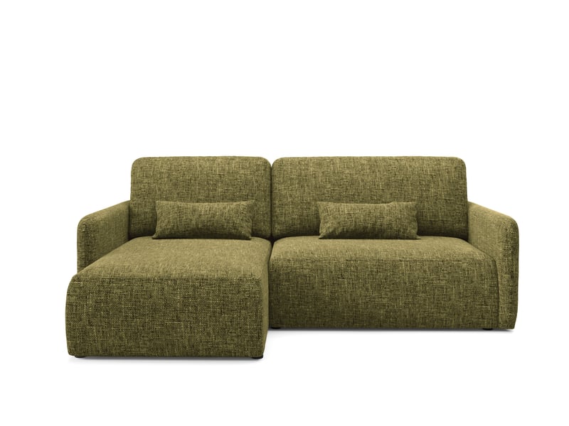  Canapé d'angle convertible livello l vert olive  - Conforama A