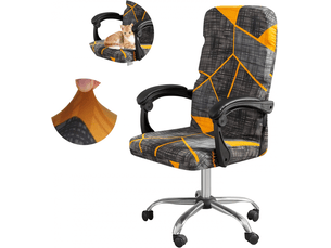 Housse de chaise de bureau adulte, housse de chaise de bureau pivotante et flexible, housse de chaise universelle amovible moderne, housse de protect, multicolore