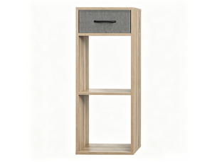 Bibliotheque coloris  gris 3 étagère(s) <strong>KORFEE</strong> <strong></strong> - 9.2 cm x 32.4 cm