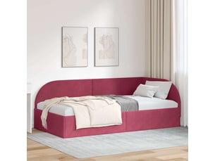 Lit simple 80x200 cm    coloris rouge