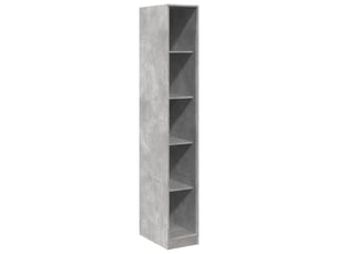Garde-robe, armoire de rangement gris béton 30x50x200 cm bois d'ingénierie shl10395
