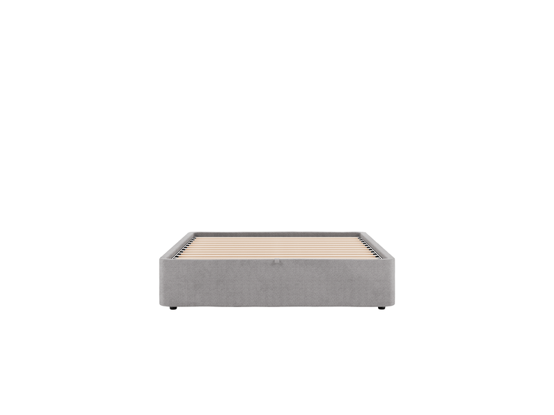  Sommier coffre gris nova 150x190 cm slome  - Conforama C