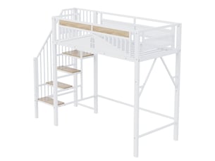 Lit simple 90x200 cm    coloris blanc