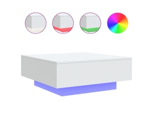 Table basse rectangulaire coloris blanc  