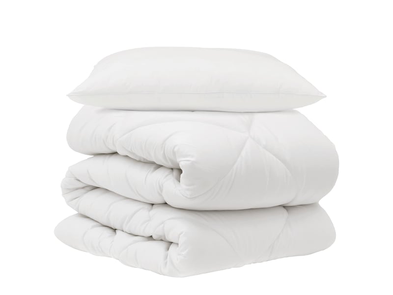 Couette avec oreiller 2 pièces - duvet blanc microfibre  - Conforama A